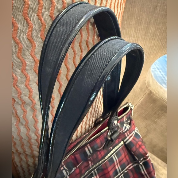 Coach Poppy Tartan Plaid Shoulder Bag - Picture 7 of 15